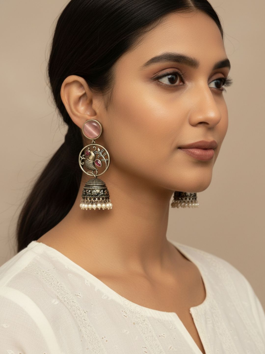Antara Oxidised Earrings
