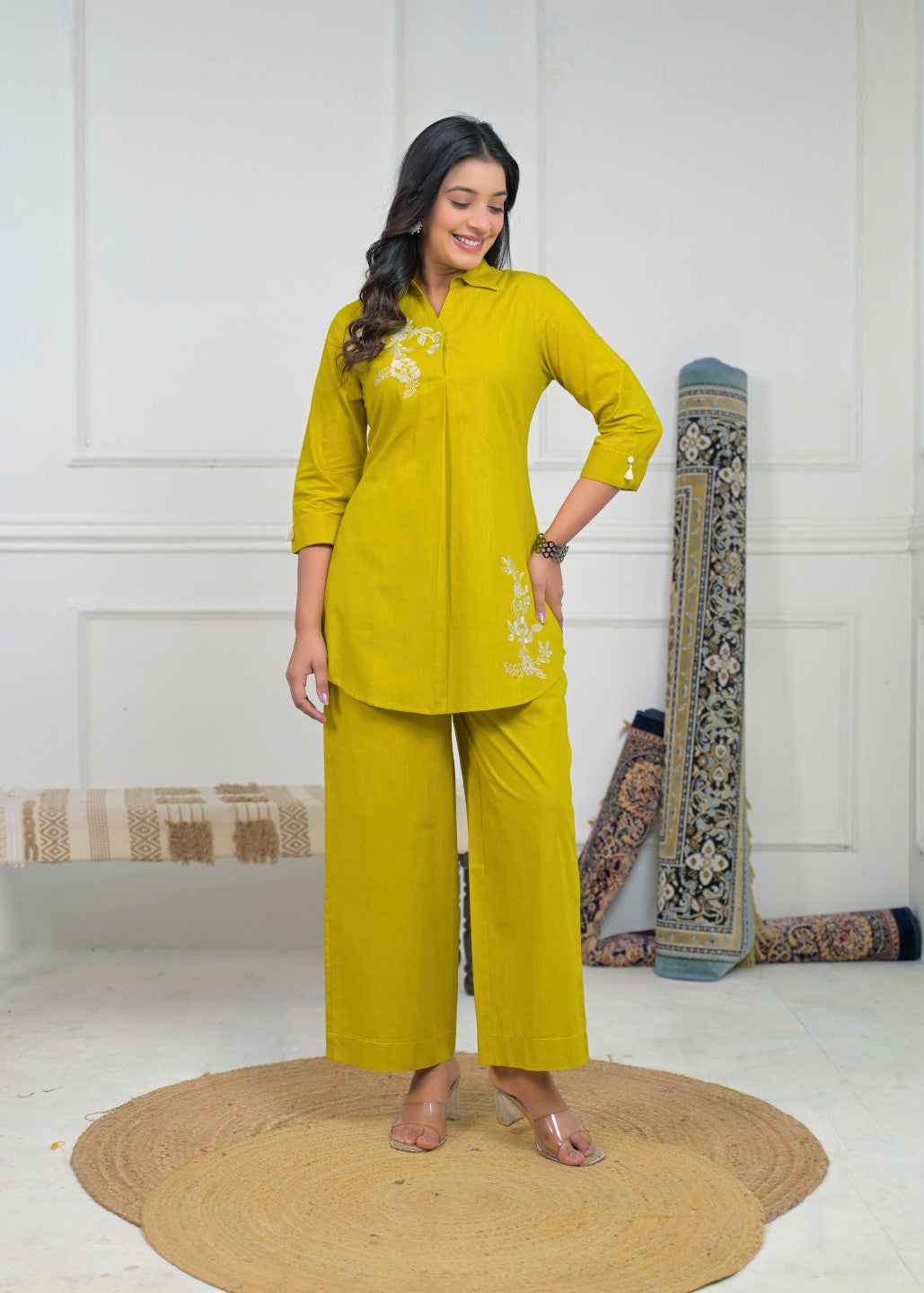 Ridhika Wattle Embroidered Co-ord Set