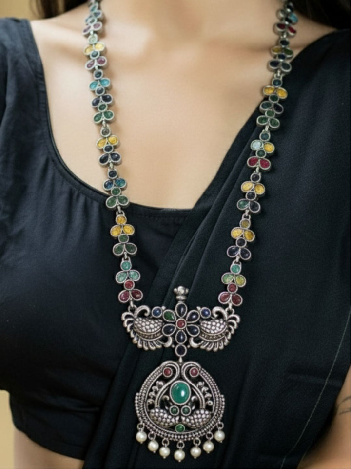 Antara Oxidised necklace set