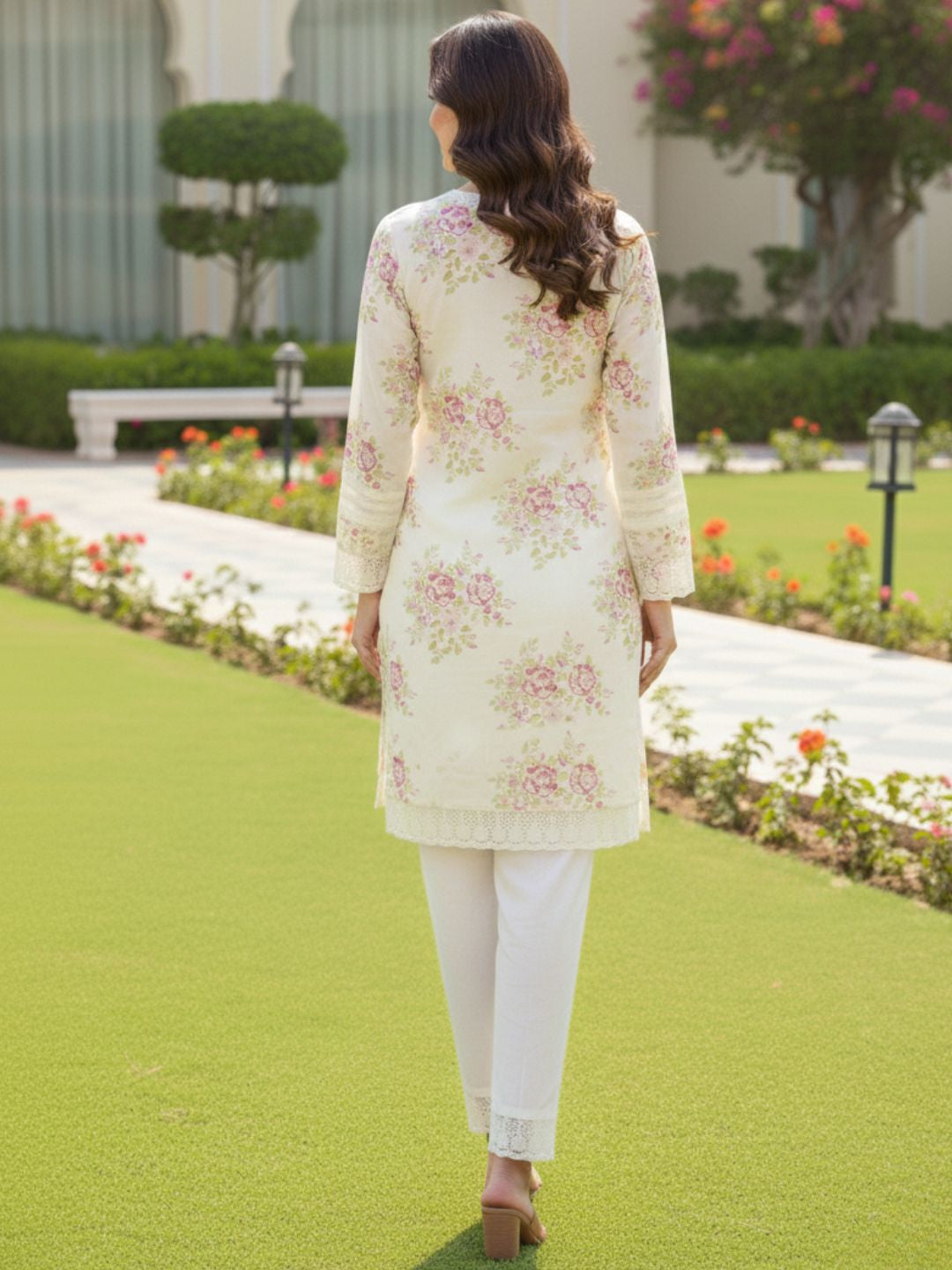 Tiara vanilla cotton co-ord set