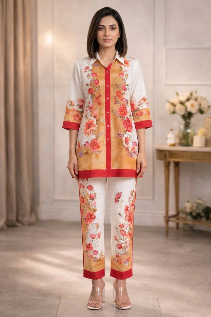 Akshara sand printed co-ord set