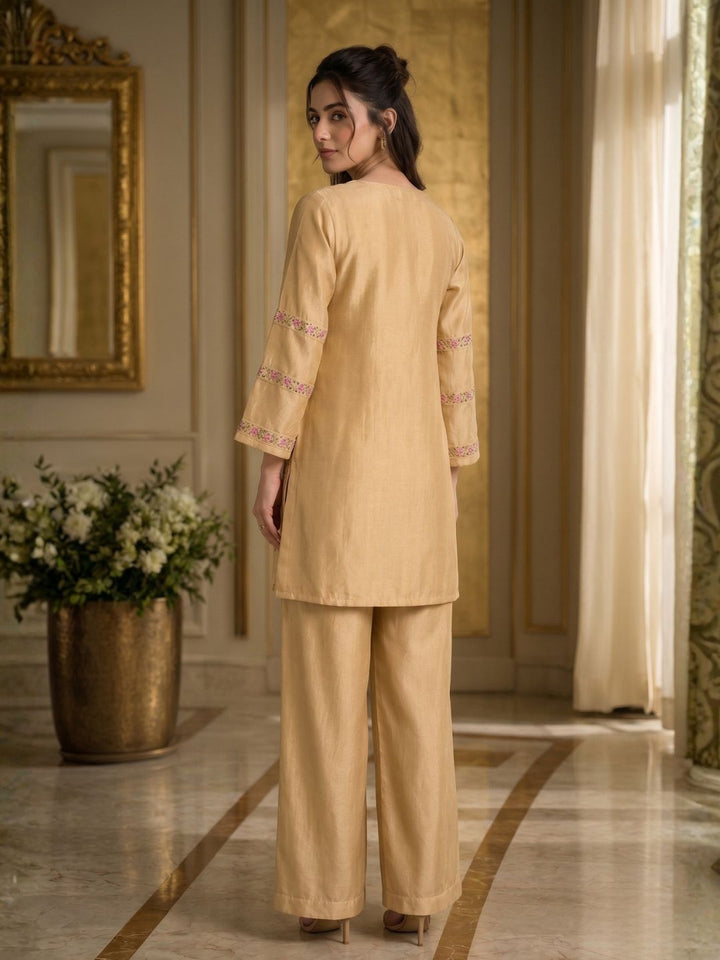 Raya Honey Embroidered Co-ord Set