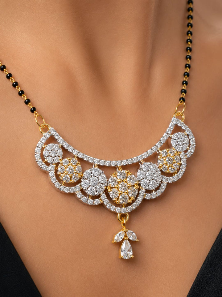 Nayra diamond Mangalsutra with earings set