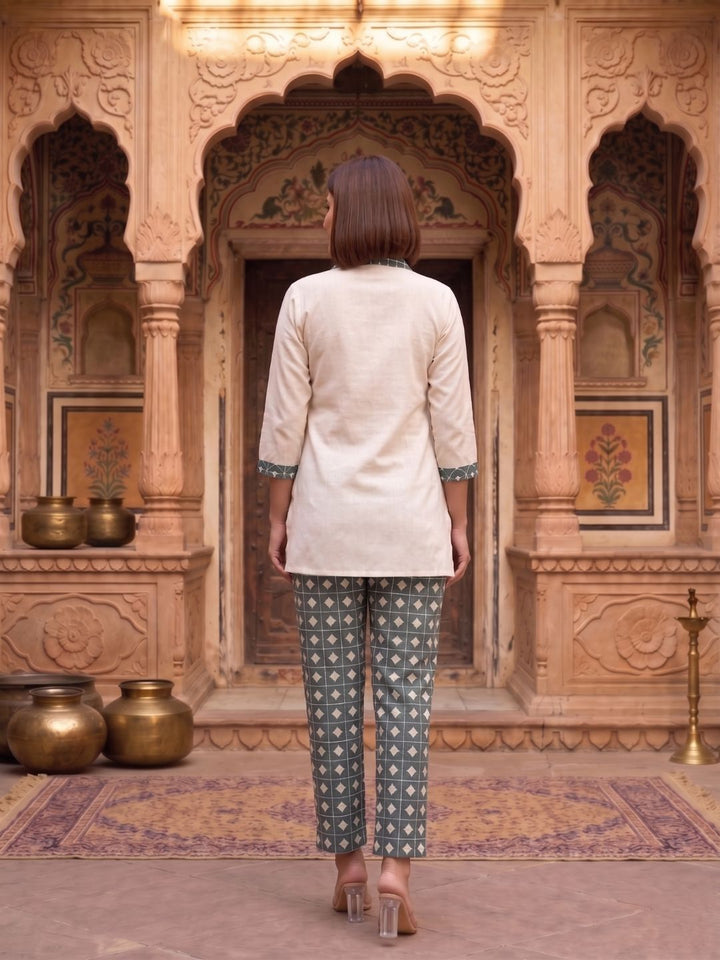 Vibha Peacock Printed Co-ord Set