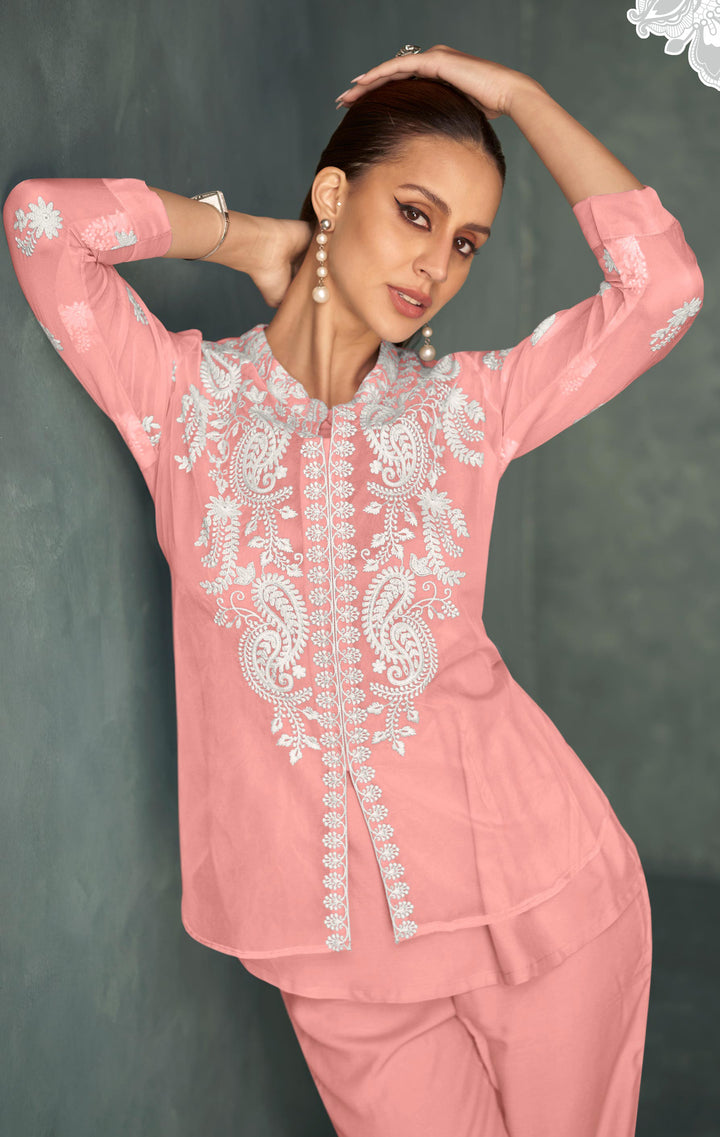 SABA Candy  EMBROIDERED 3 PC CO-ORD SET