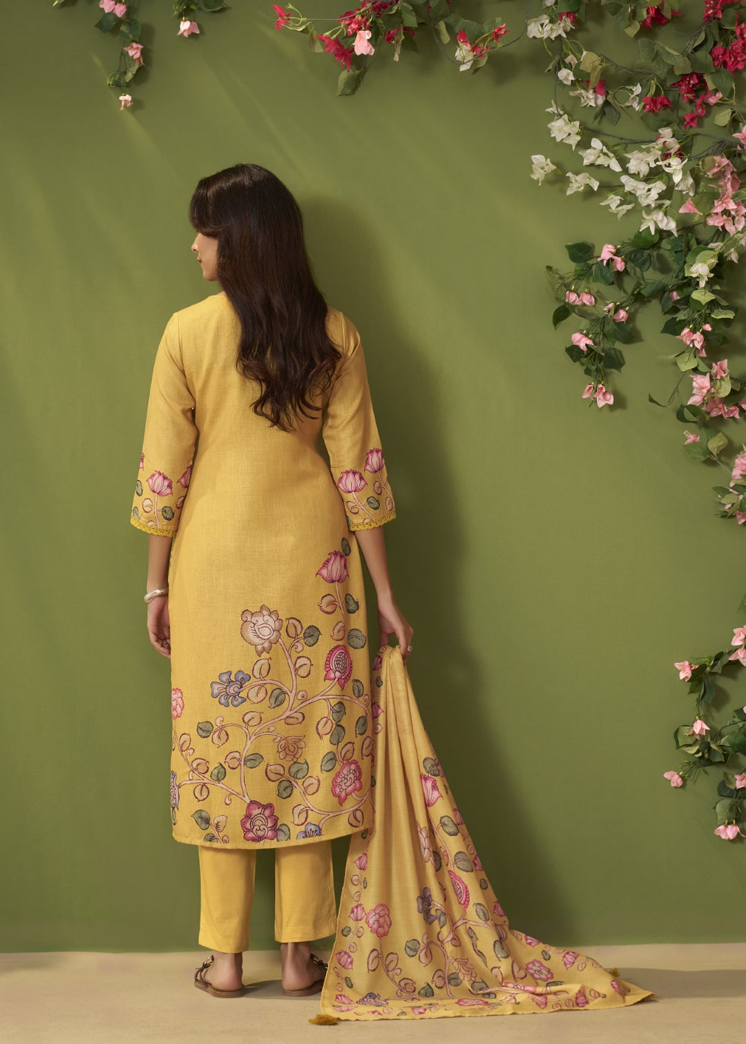 Itrh flax Cotton suit set