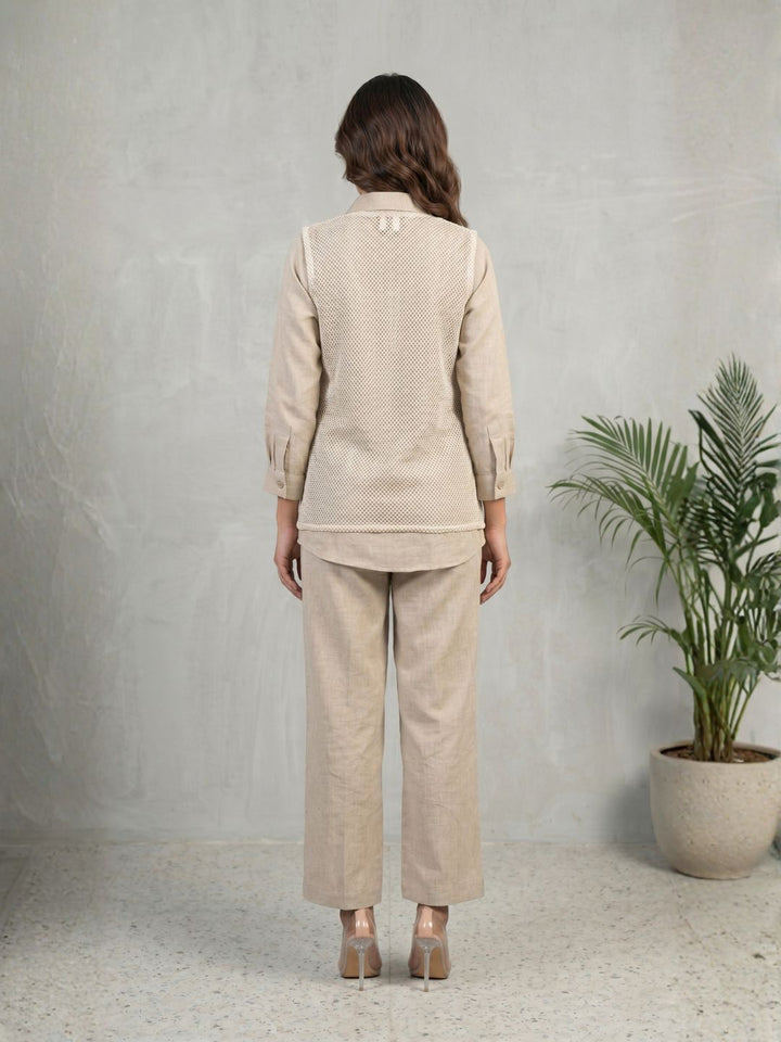 Sushi tuscan embrodiery jacket co-ord set