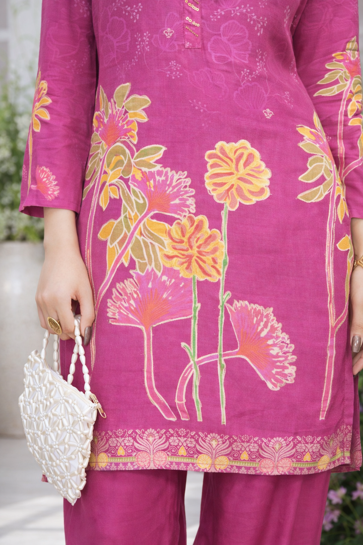 Palash flamingo premium co-ord set