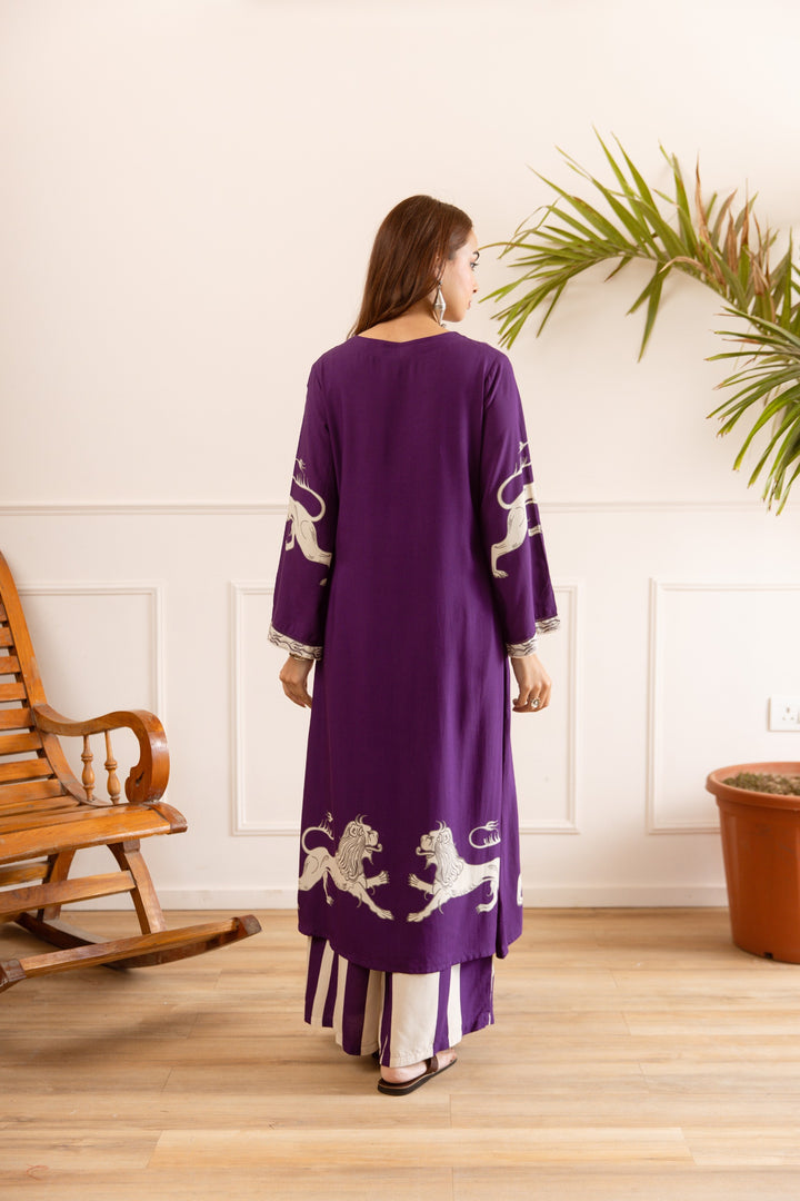 Karen munsell printed kurta pant set