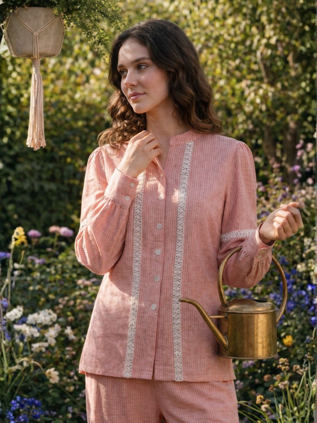 Perka garnet cotton co-ord set