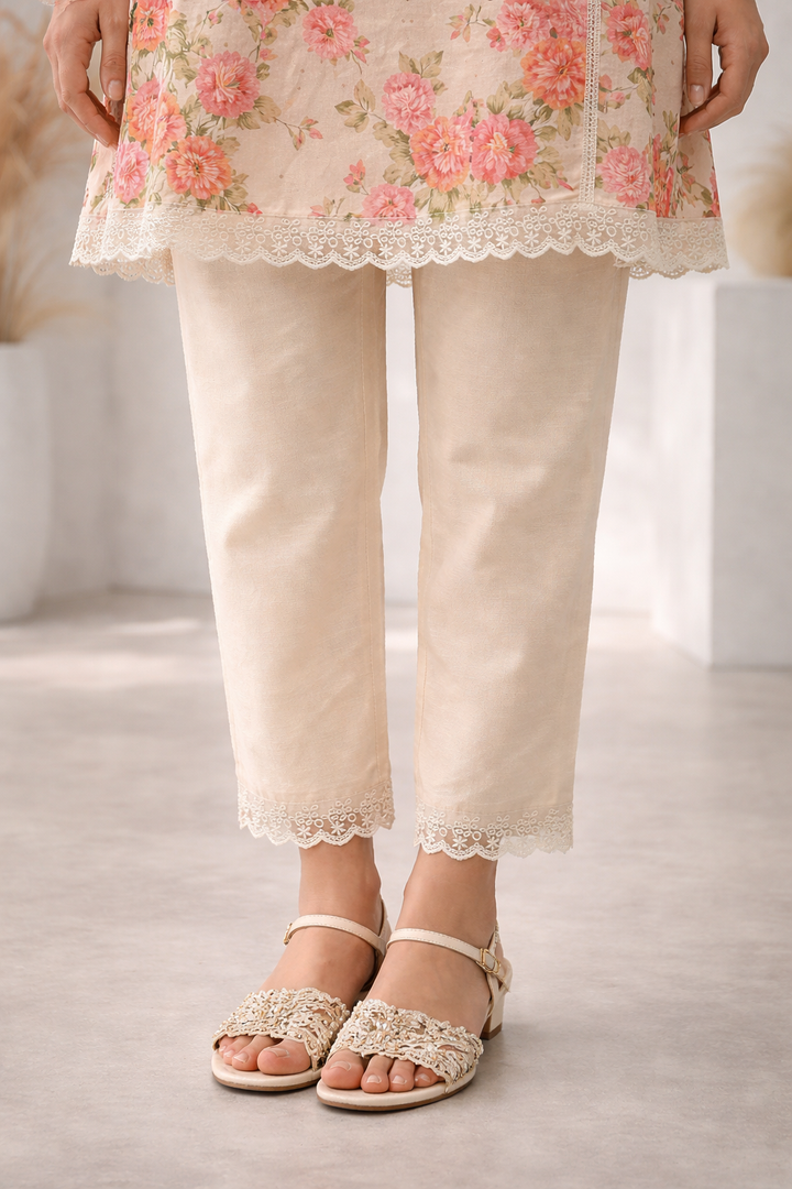 Surbhi Flora Printed Cotton Kurta Pant Set