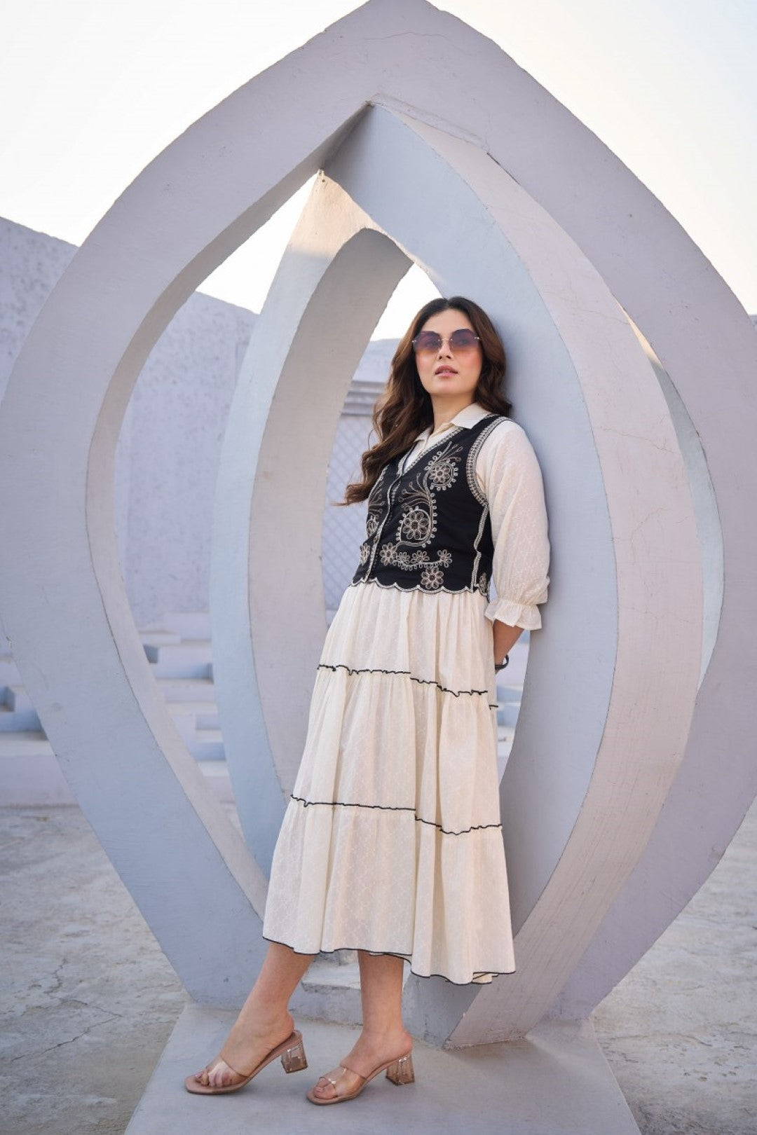 Tatva magnolia cotton jacket dress