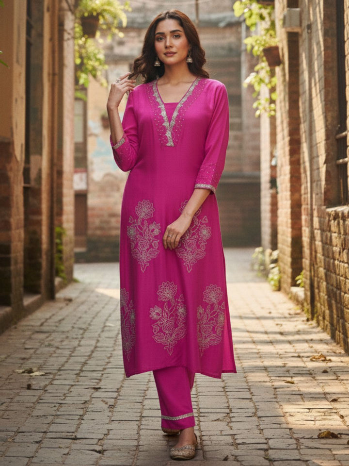 Albeli Rose Premium Work Suit Set