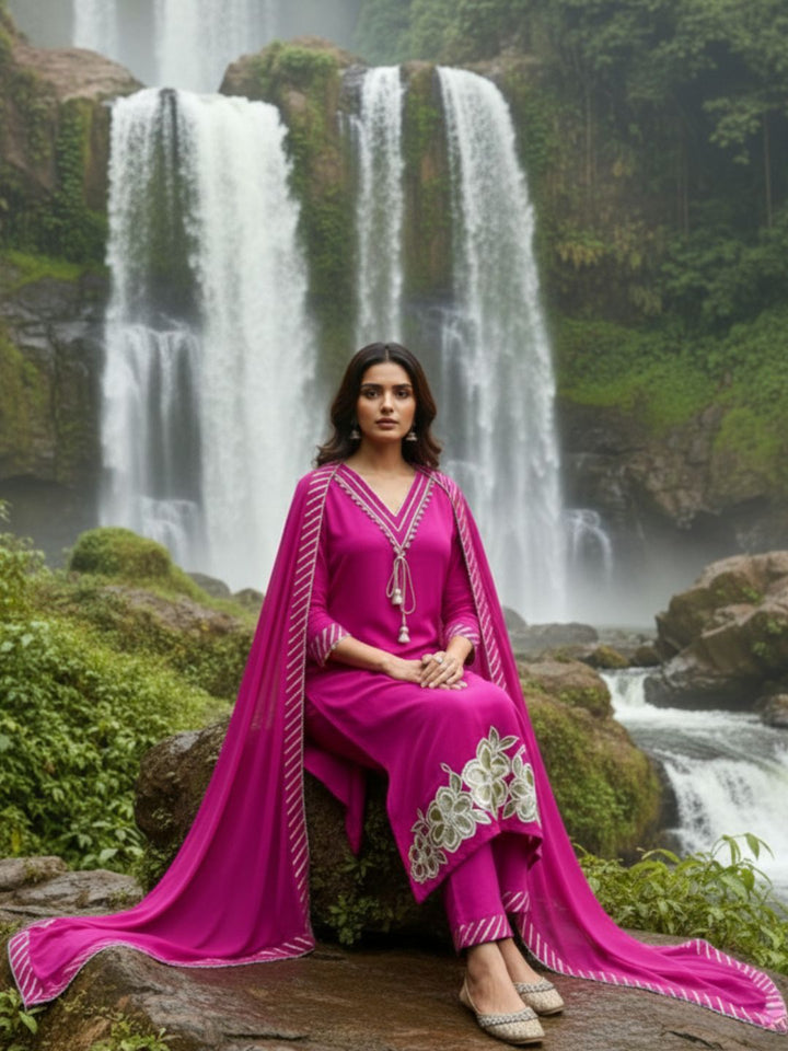 Albeli cameo premium work suit set