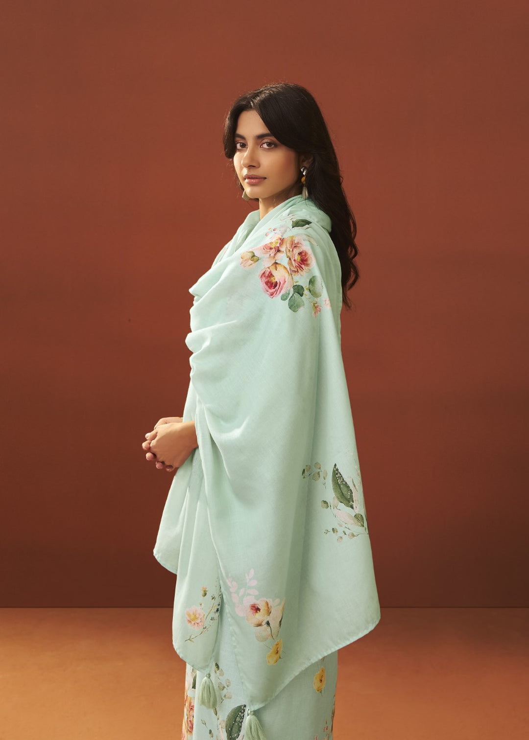 Itrh kelly printed cotton linen suit set