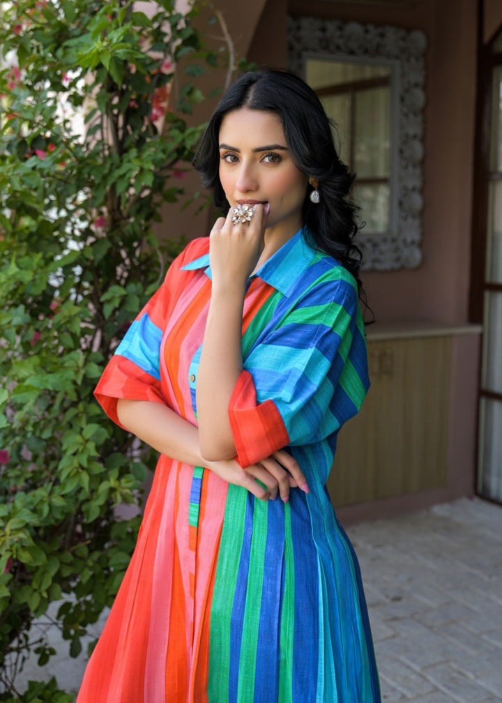 Tatva squash cotton midi dress