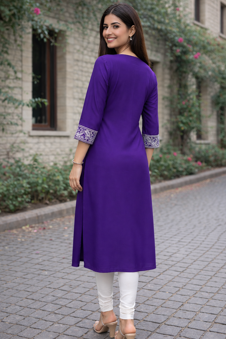 Nabha Grape Work Kurti
