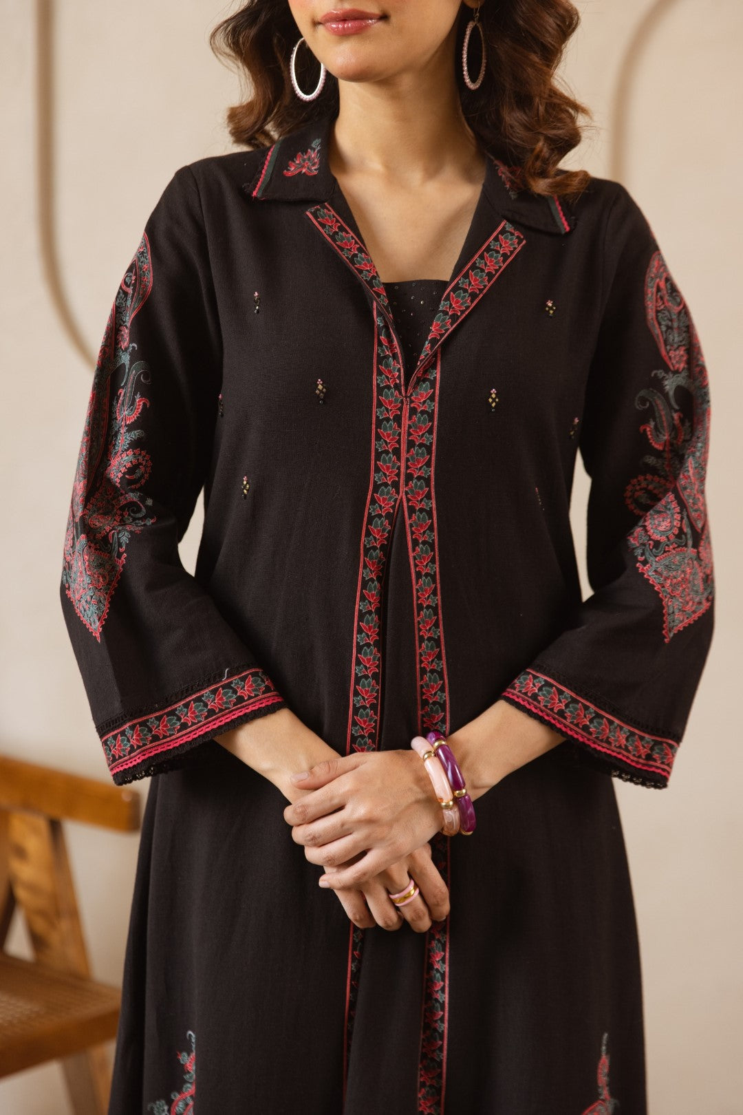 Karen Asphalt printed cotton kurta pant set