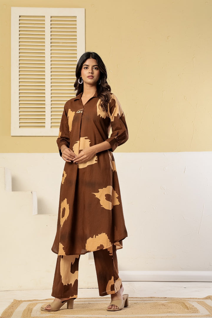 Poppi Caramel cotton Co-ord Set