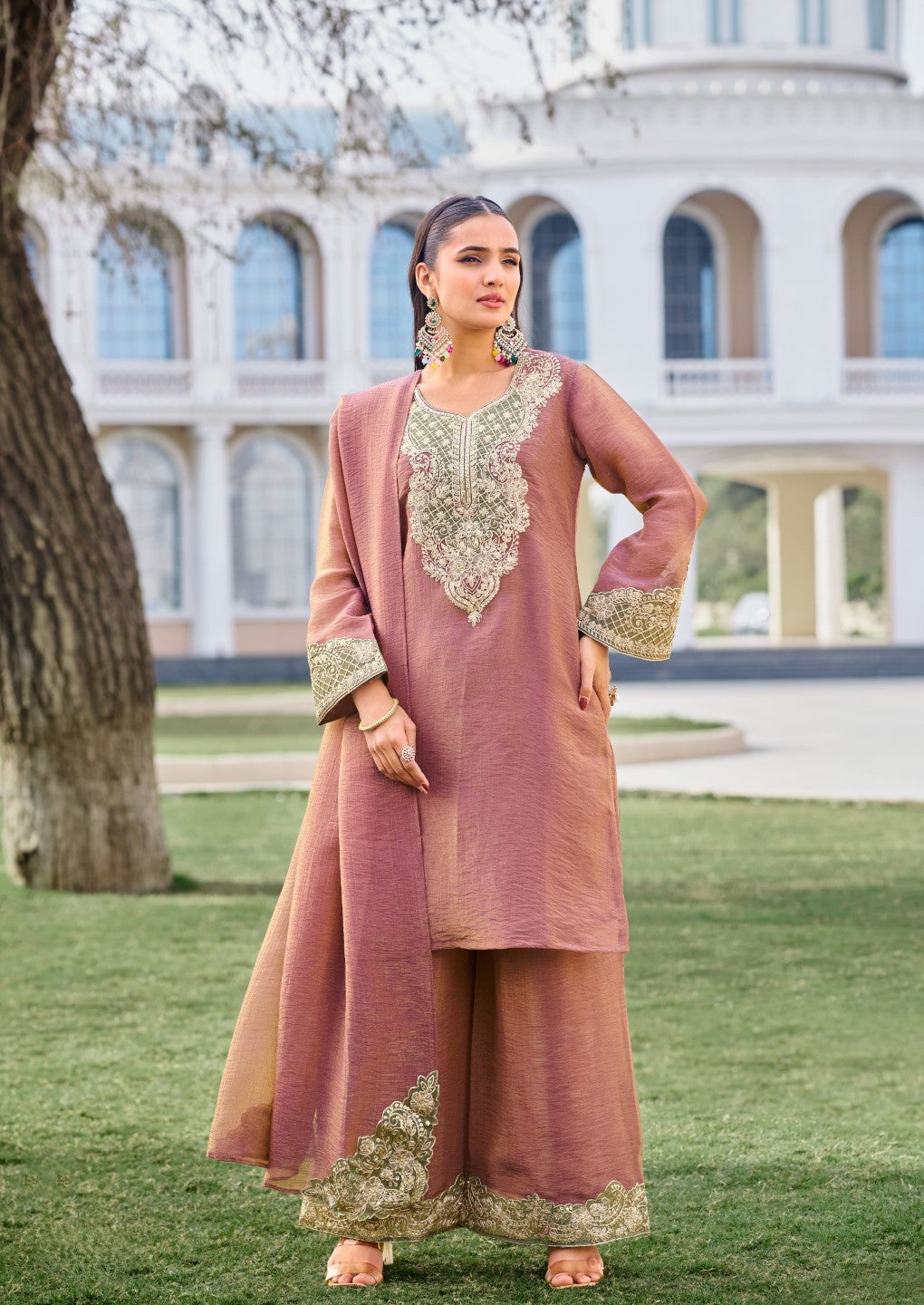 Mihika heather full work suit set