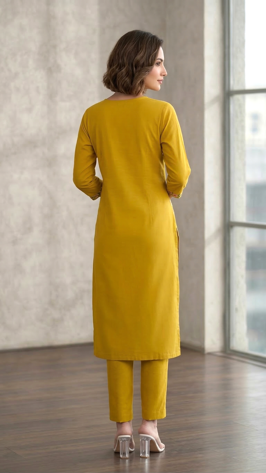 Mohini Sunglow Embroidered Kurta Pant Set