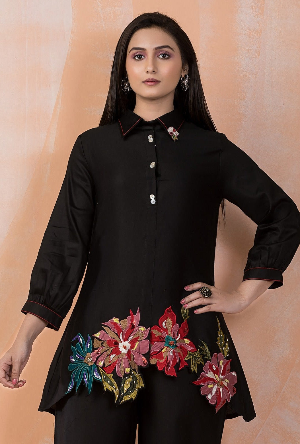 Sabhya Raven Embroidery premium co-ord set
