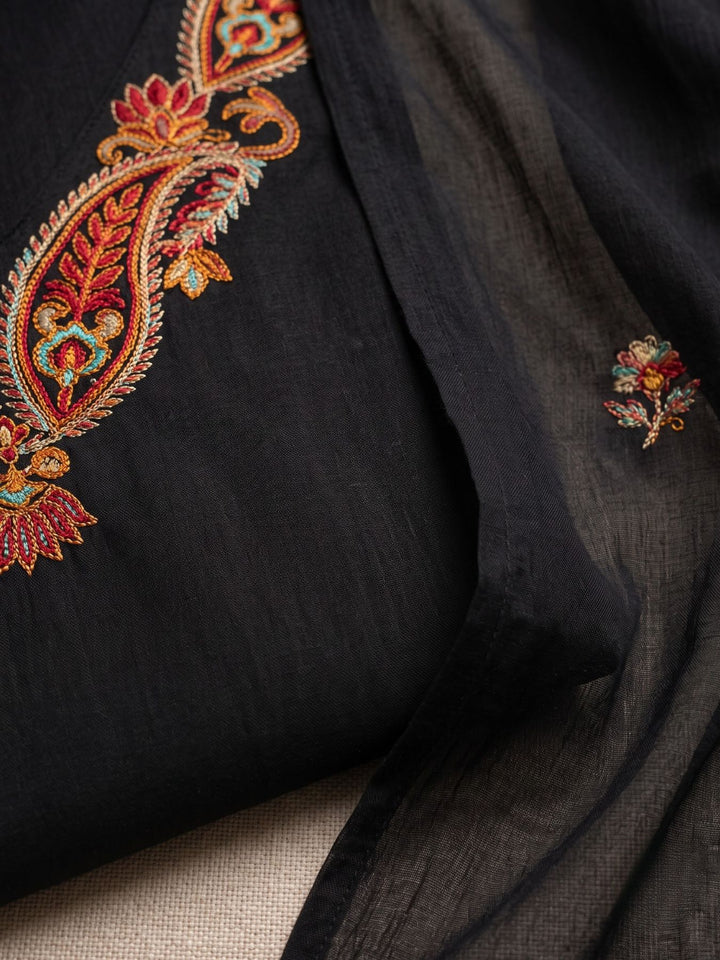 Lipi Jet Embroidery Farshi Cotton Suit Set