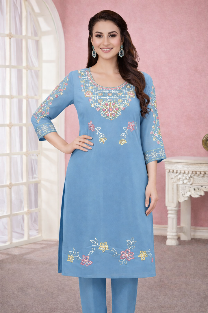 Yami Cadet Embroidered Suit Set