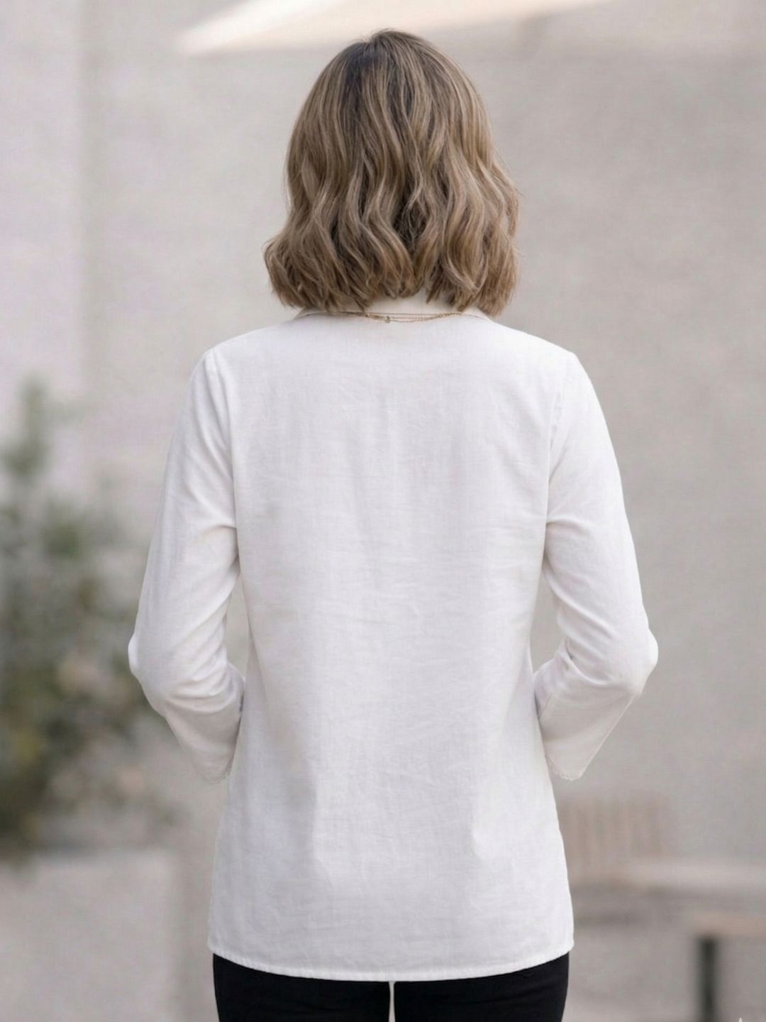 Perka babbles schiffli cotton shirt