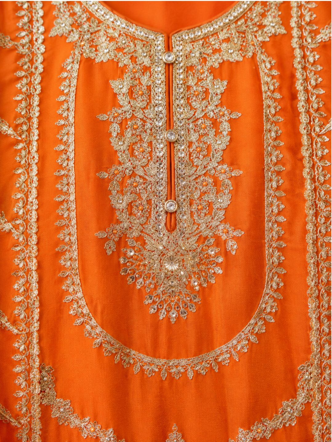 Kanupriya Kesari Rose Full work Suit Set