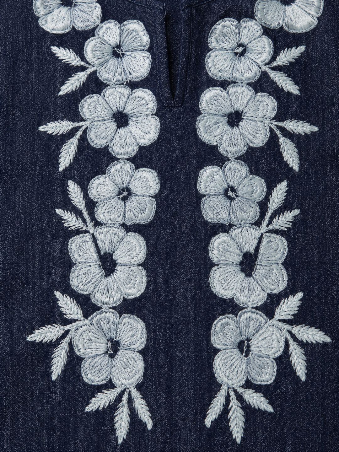 Prisha royal embroidery denim co-ord set