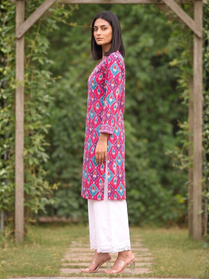 Aranya Ikat Print Premium Pure Cotton Suit Set