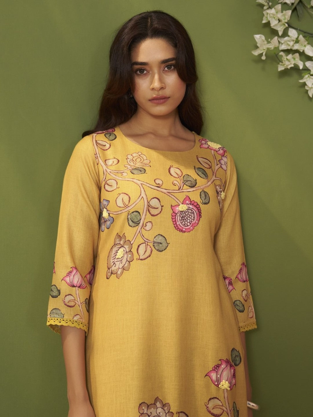 Itrh flax Cotton suit set