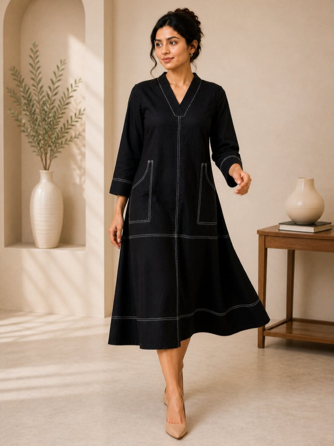 Akshara pitch cotton dress