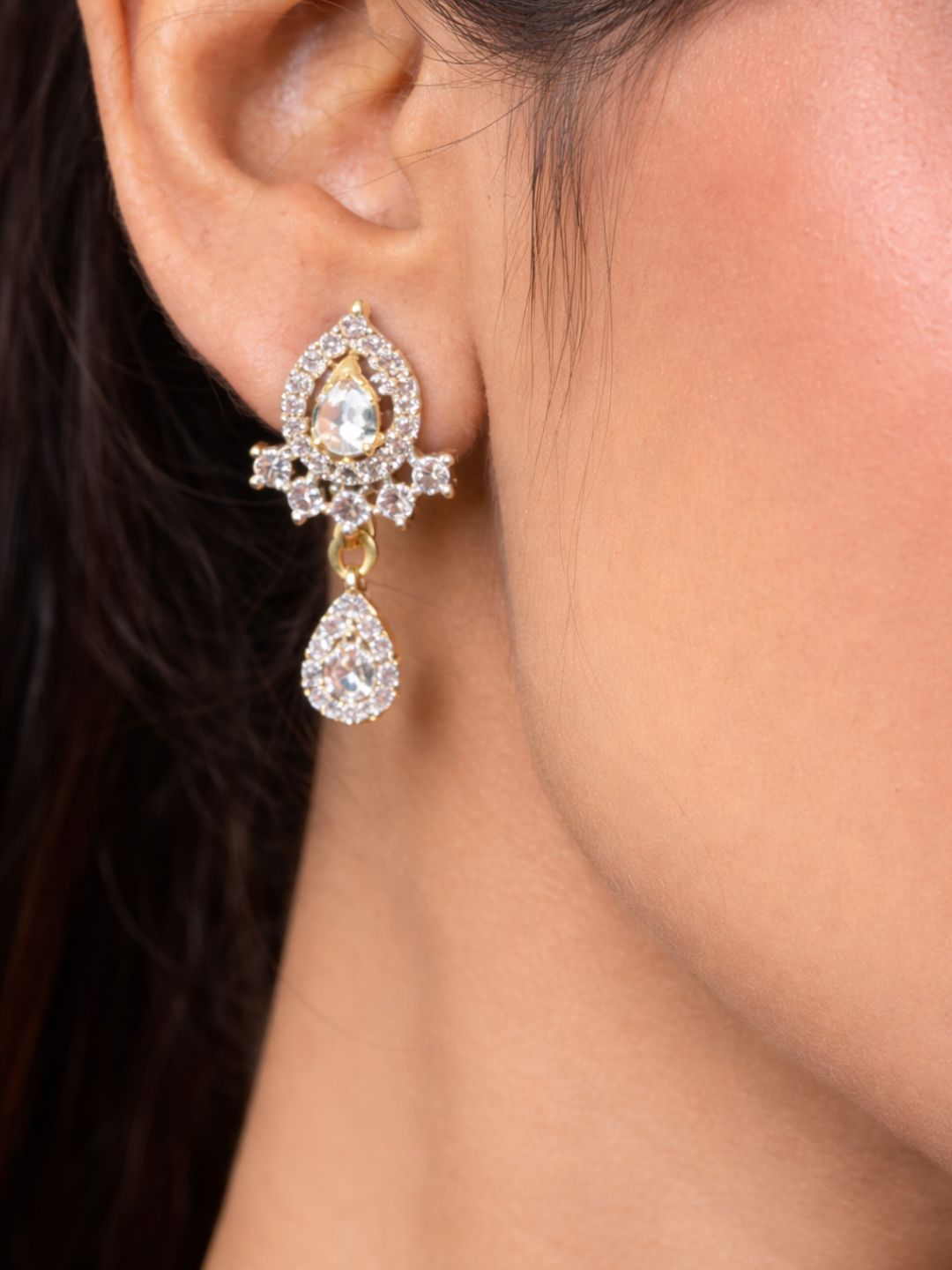 Rivaaz diamond Mangalsutra with earings set