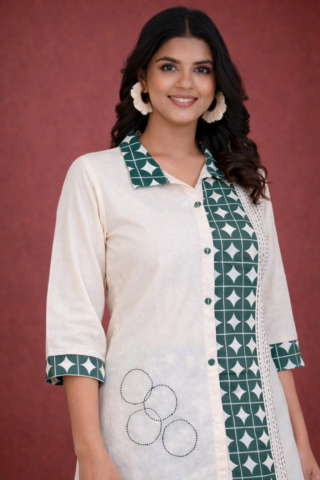 Vibha Peacock Printed Co-ord Set