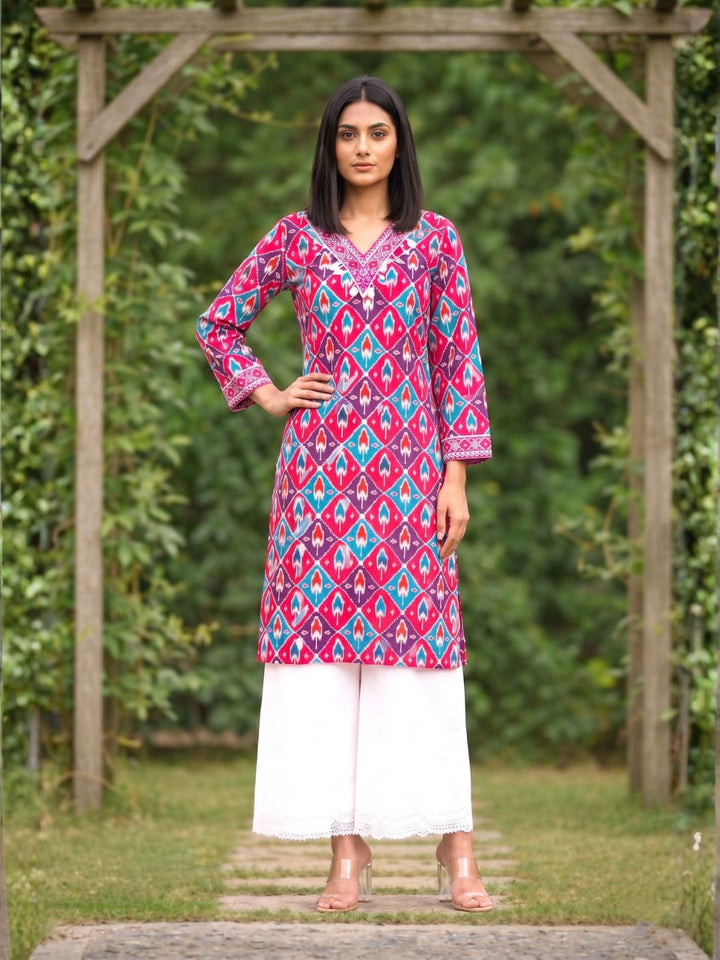 Aranya Ikat Print Premium Pure Cotton Suit Set