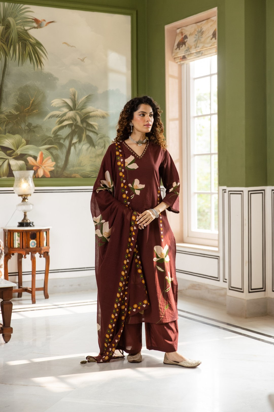 Karen borde cotton suit set