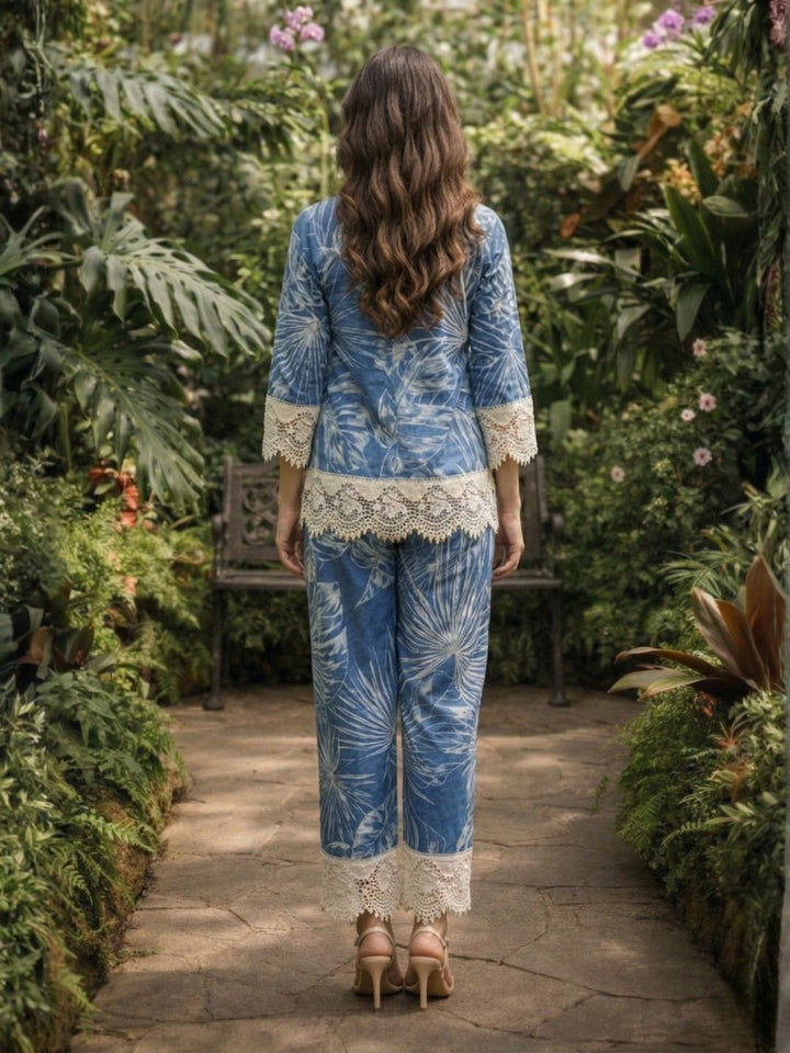 Perka indi cotton lace co-ord set