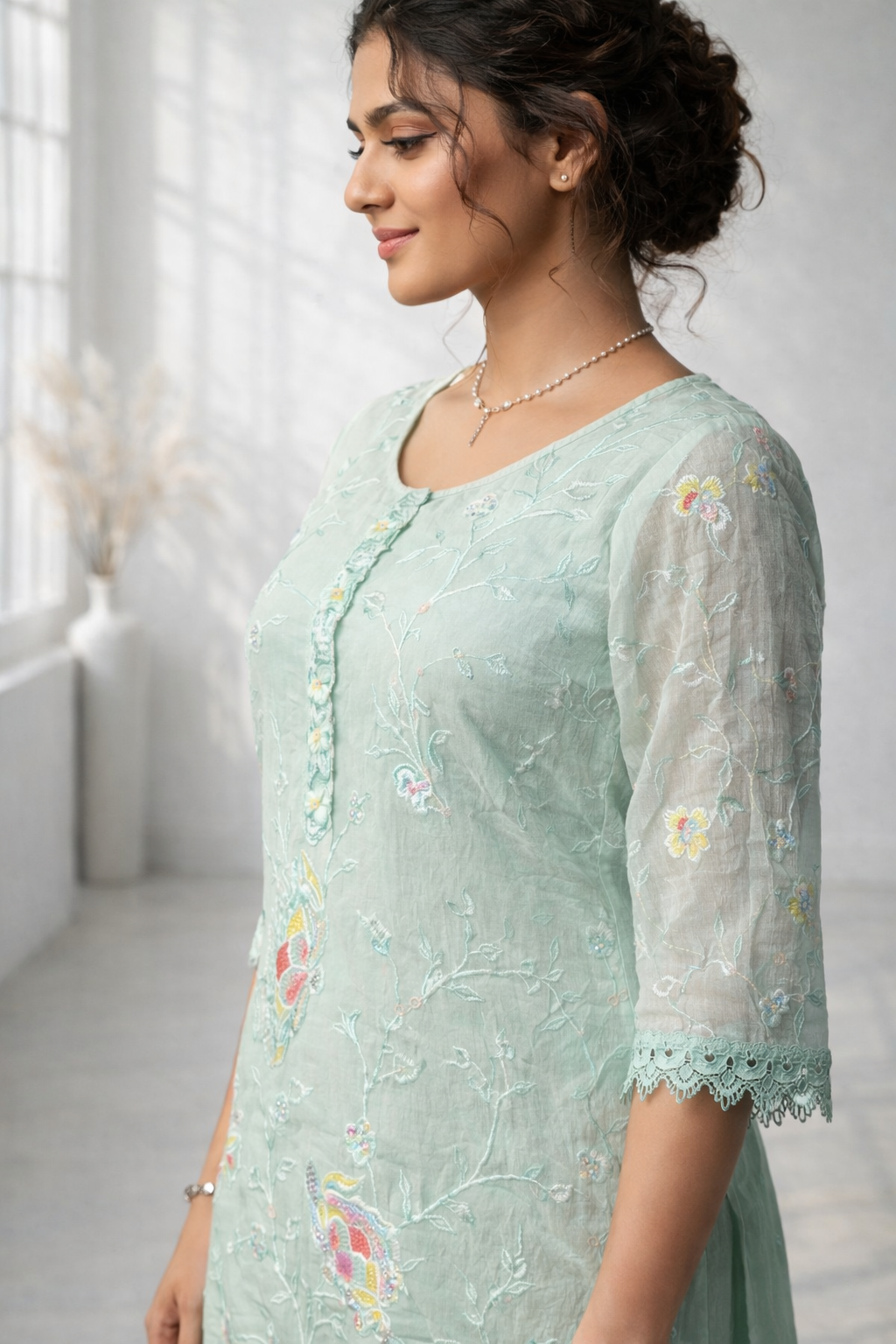 Anumeha moss full work co-ord set