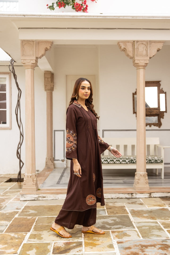 Karen raisin cotton kurta pant set