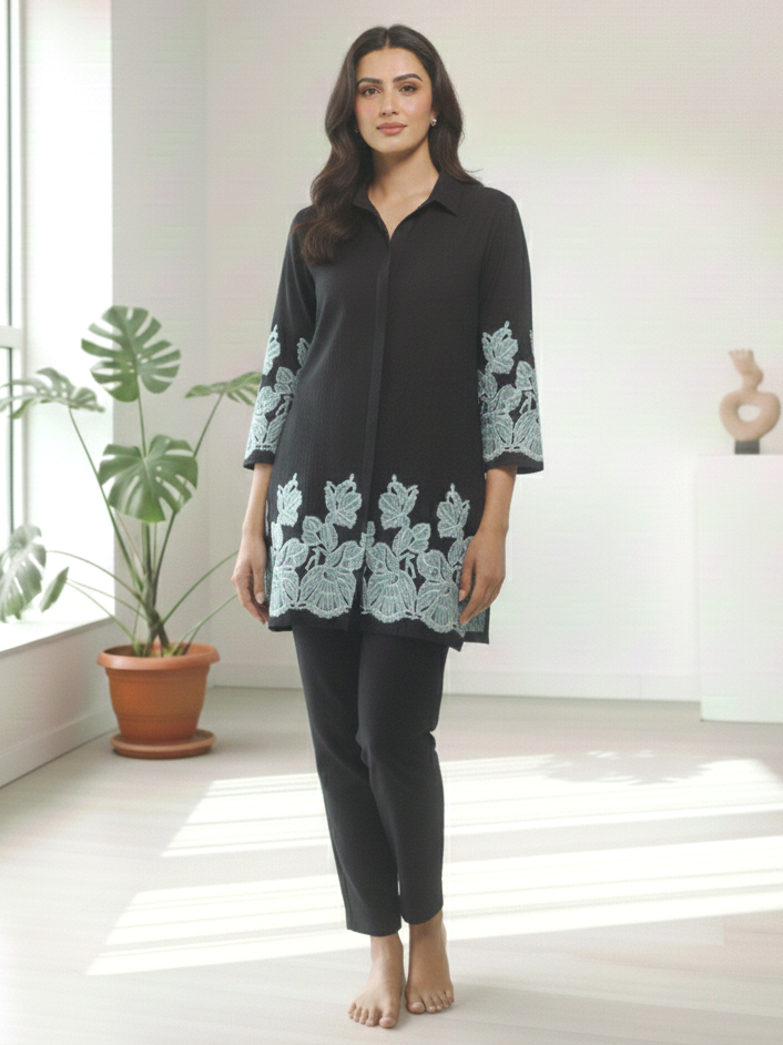 Reet Onyx Embroidered Co-ord Set