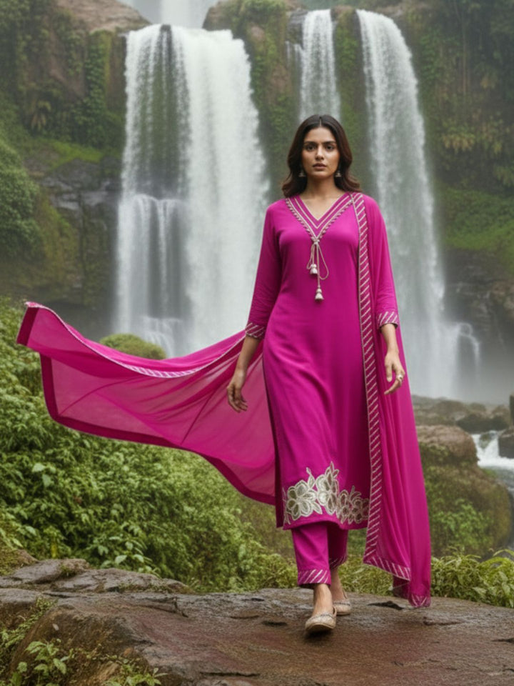 Albeli cameo premium work suit set