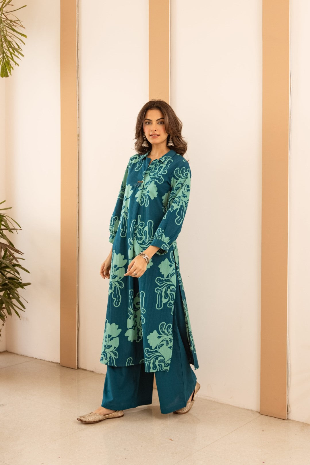Karen spring cotton kurta pant set