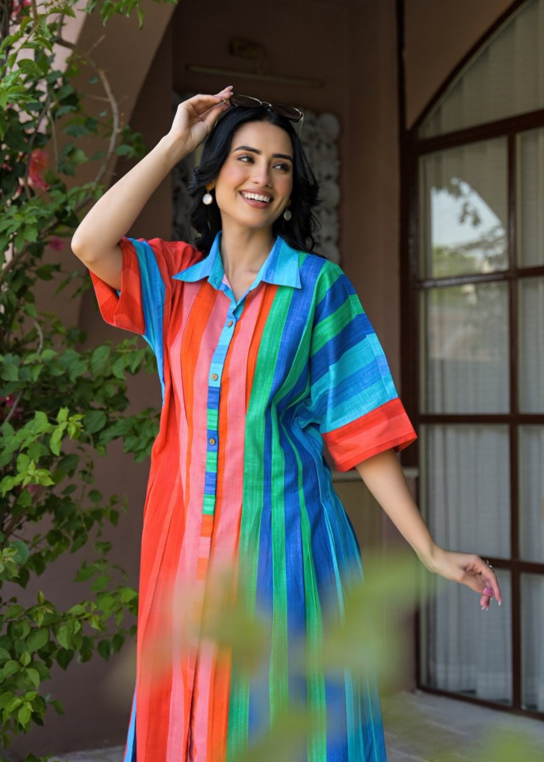 Tatva squash cotton midi dress