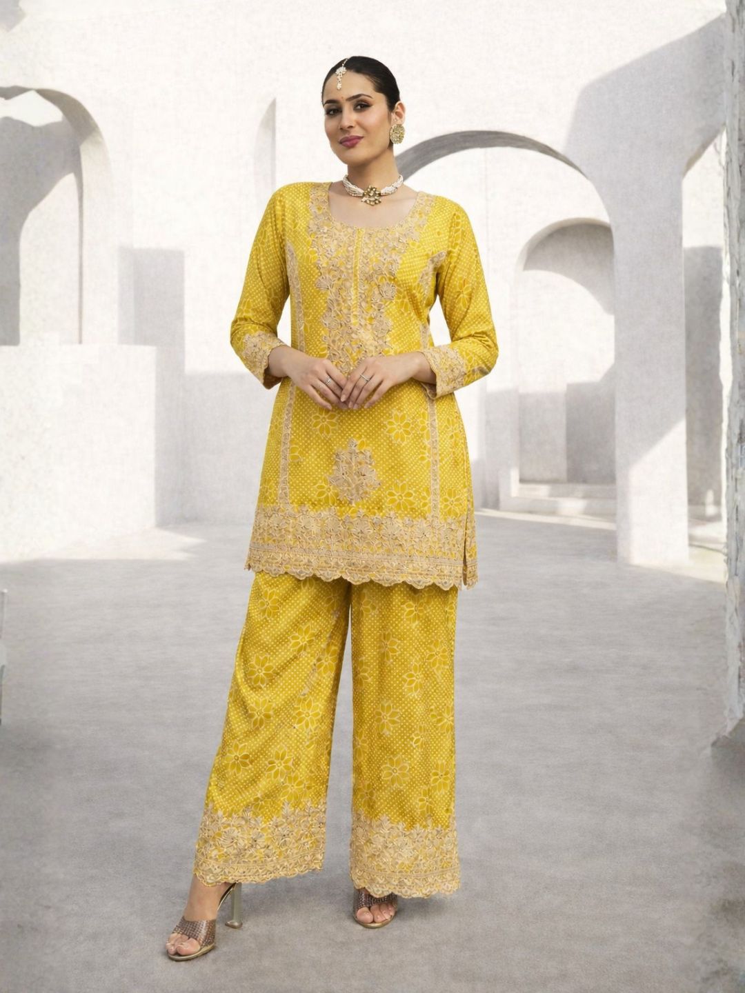 Zarkash Amber Full Work Suit Set