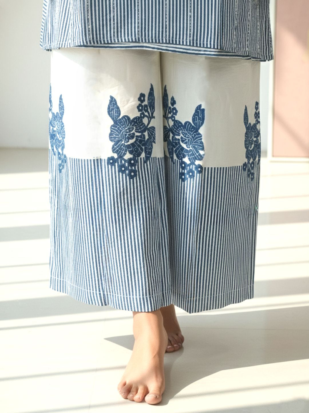 Reet Stripes Embroidered Co-ord Set