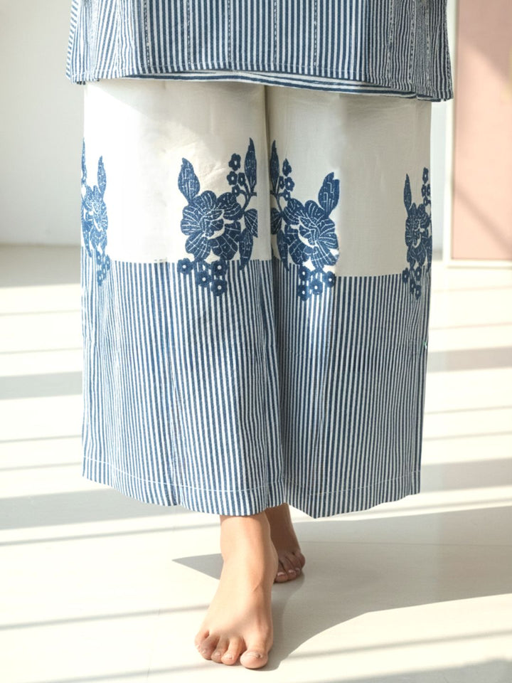 Reet Stripes Embroidered Co-ord Set