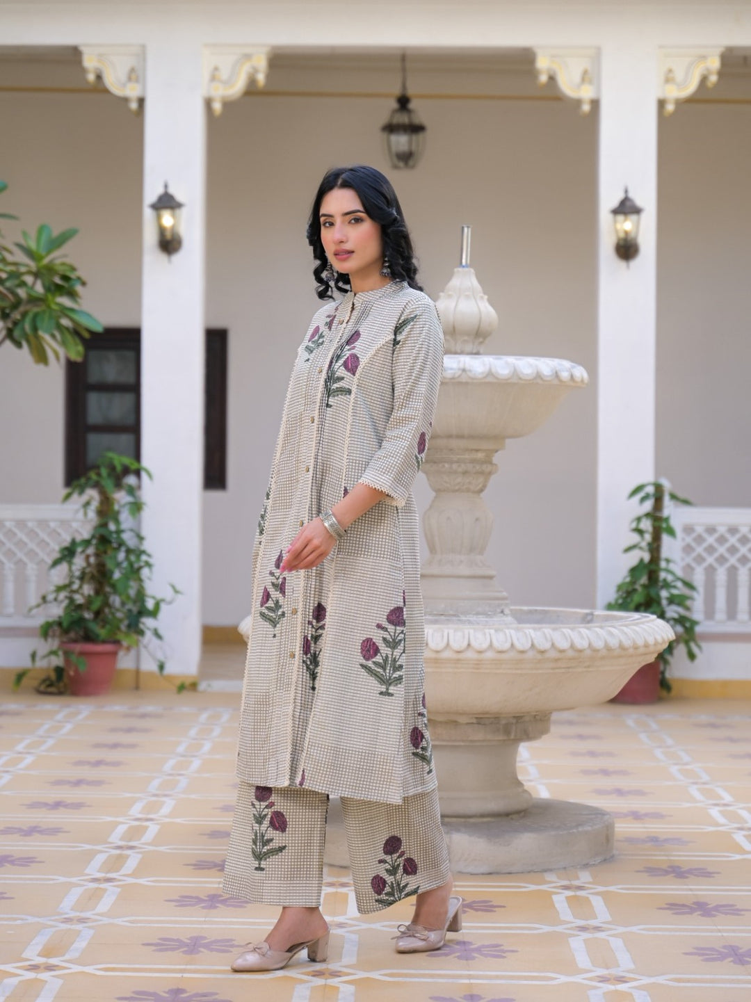 Mayri Hydren Cotton Kurta Pant Set