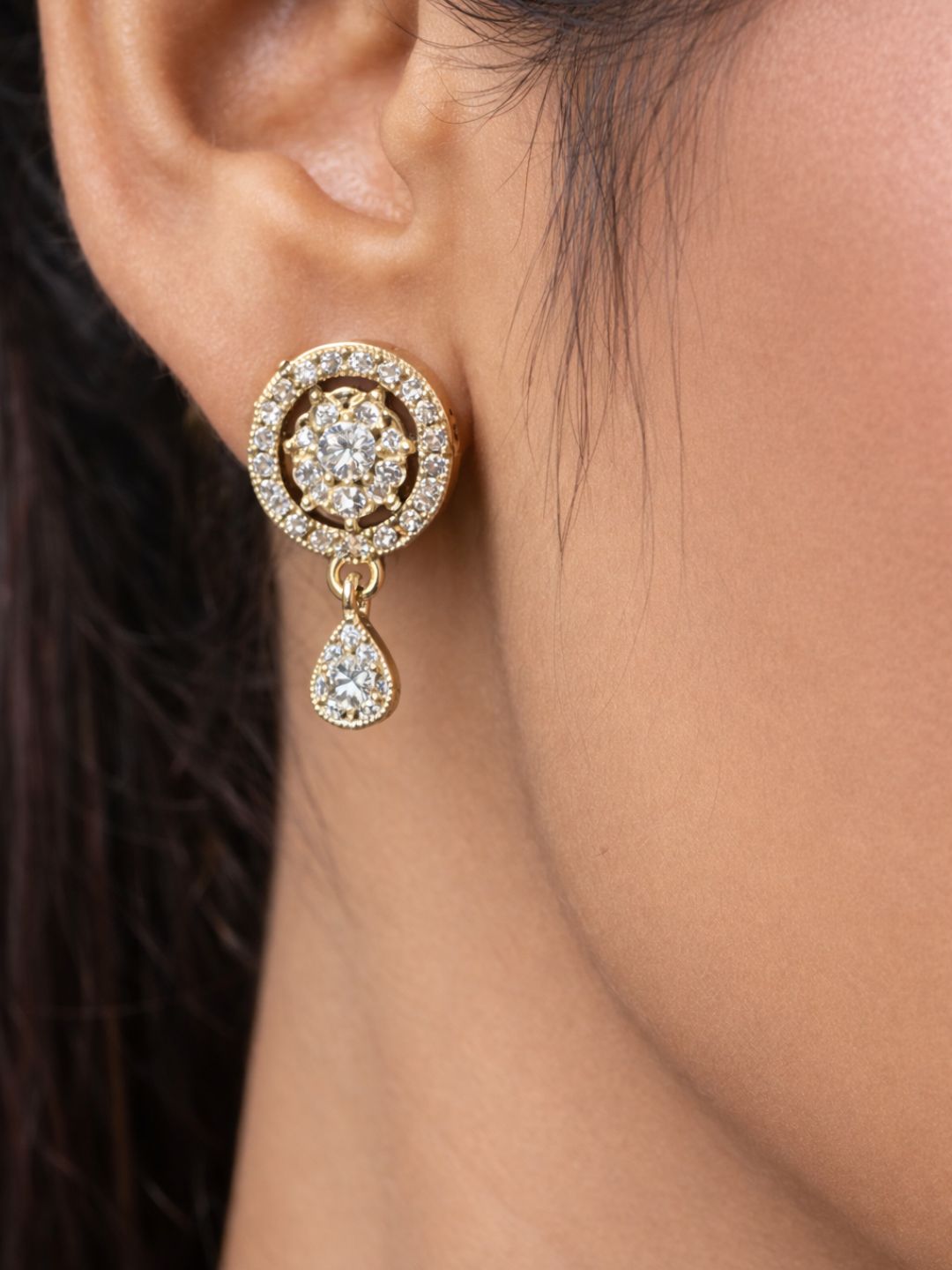 Rivaaz diamond Mangalsutra with earings set